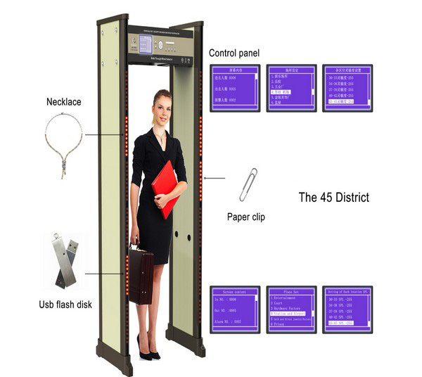 45區(qū)位維和時(shí)代品牌金屬檢測(cè)安檢門(mén)